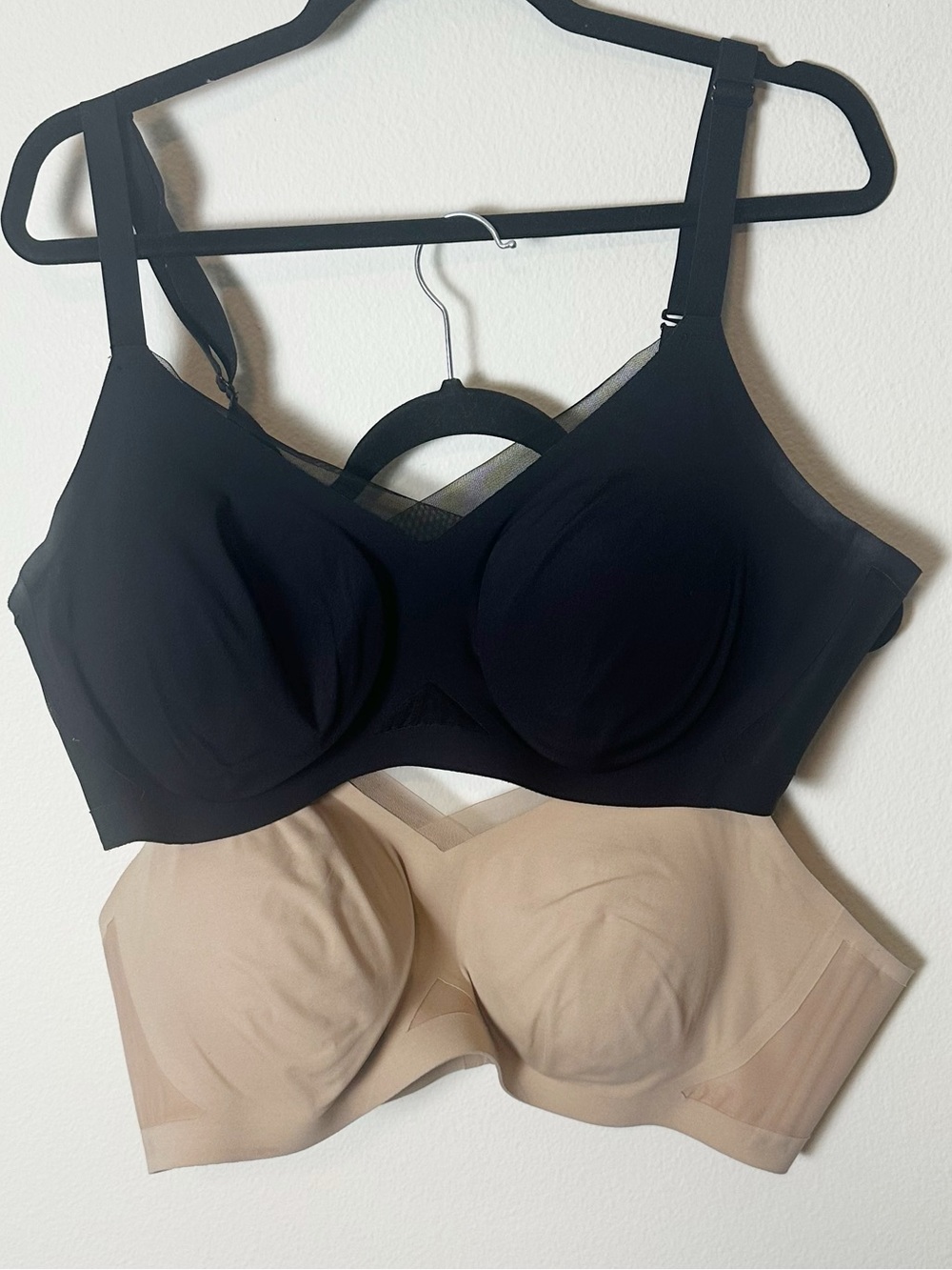 Honeylove Crossover Bra Set 2 Piece Black Sand / Nude 2X